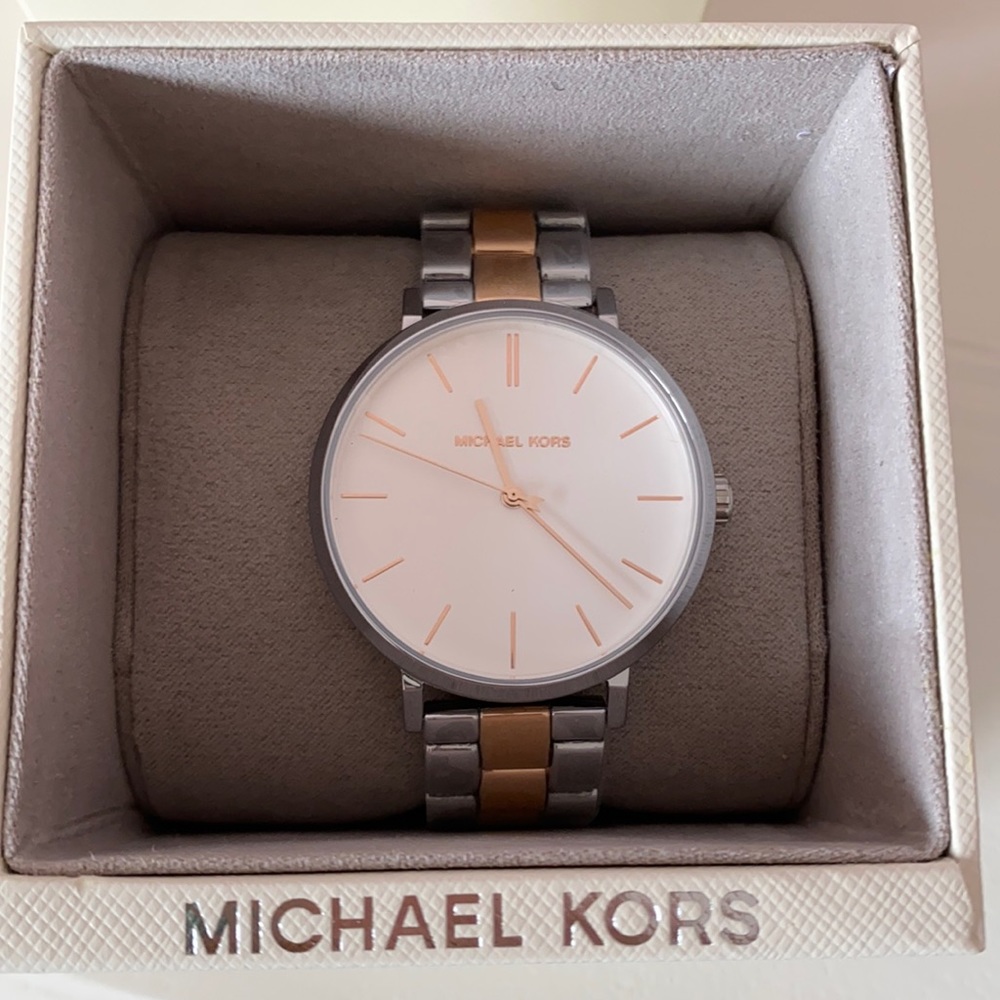 Michael Kors 2 tone watch. Brand new never worn.